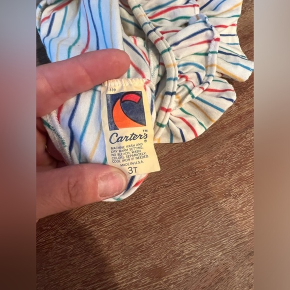 Vintage Toddler Girls Cater’s Striped body suit size 3T - Picture 4 of 6